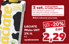 Mleko łaciate w kaufland